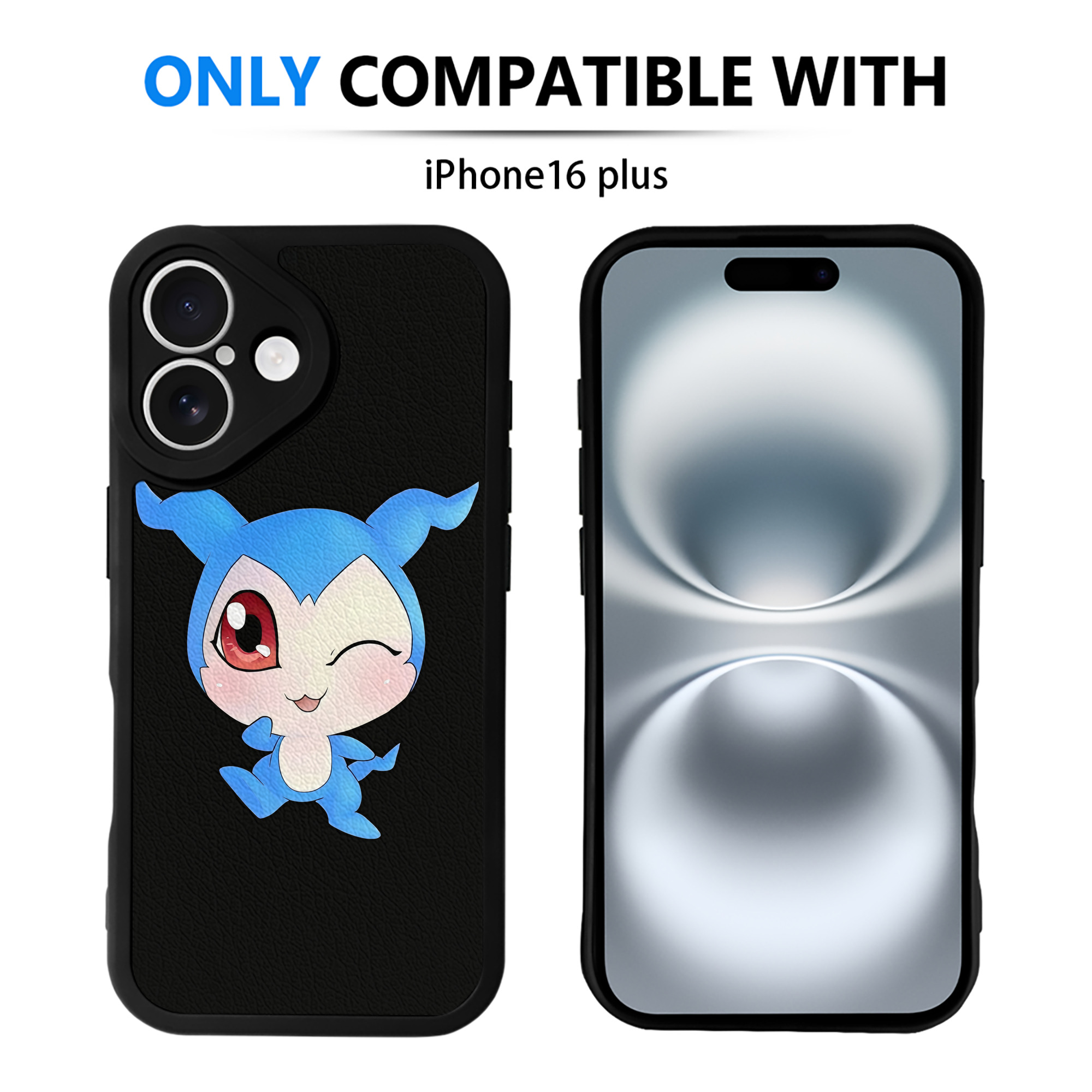 （画像用） Digimon デジタルモンスター/デジモン 【iPhone 16シリーズ対応】シリコンスマホケース（レザー調） 材質：シリコン